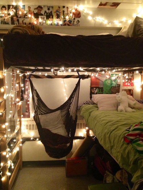 Hammock under dorm discount bed